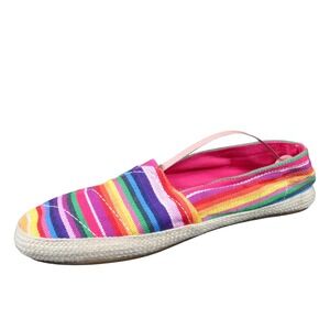 Mia Amore Armanda Freedom Women's 8.5 Multicolor Canvas Espadrille Flats Casual